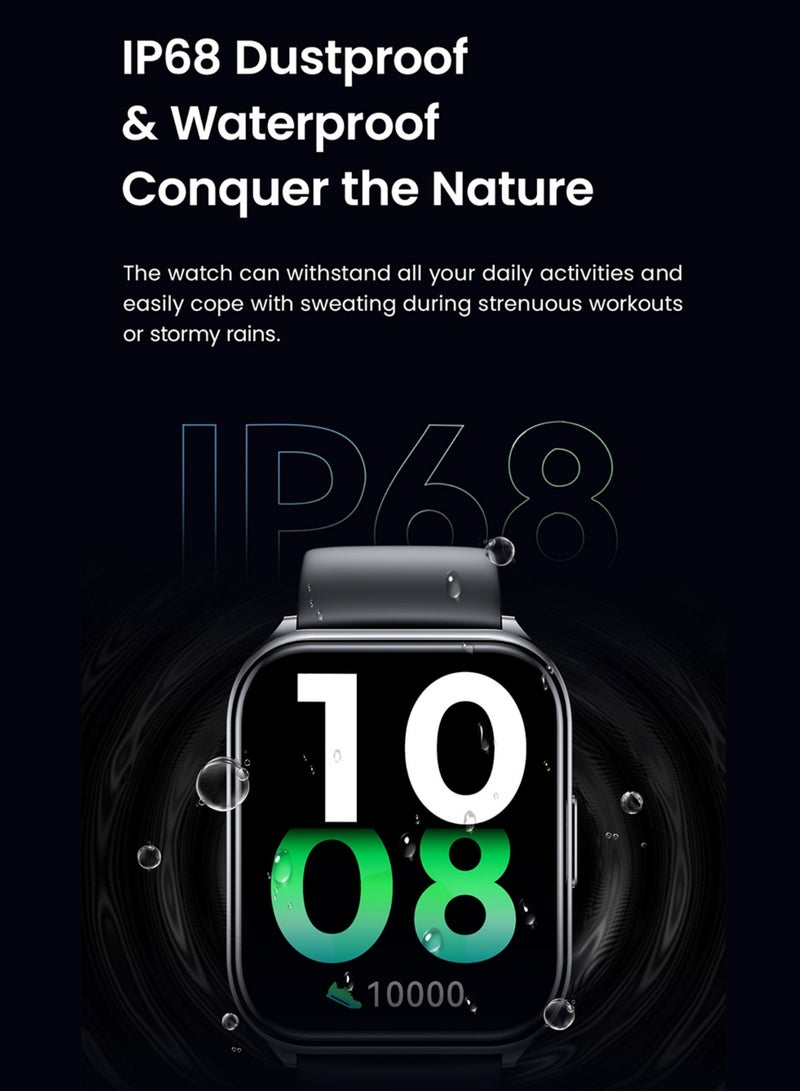 240 mAh Solar Lite Smart Watch With 100 Plus Workout Modes And Heart Rate Blood Oxygen Monitoring Sleep Stress Testing Silver