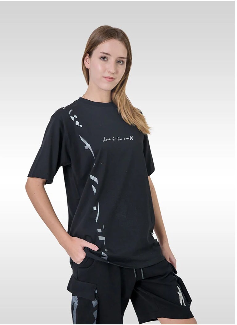 KA-1 LOVE FOR WORLD T-SHIRT BLACK