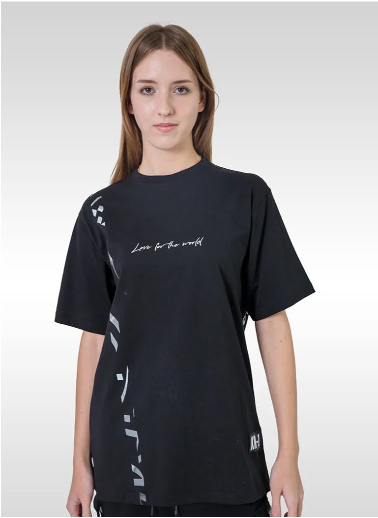 KA-1 LOVE FOR WORLD T-SHIRT BLACK