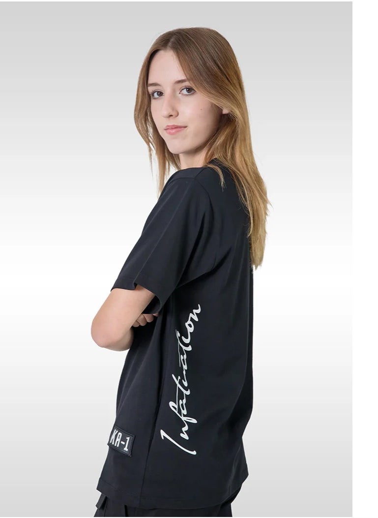 KA-1 LOVE FOR WORLD T-SHIRT BLACK