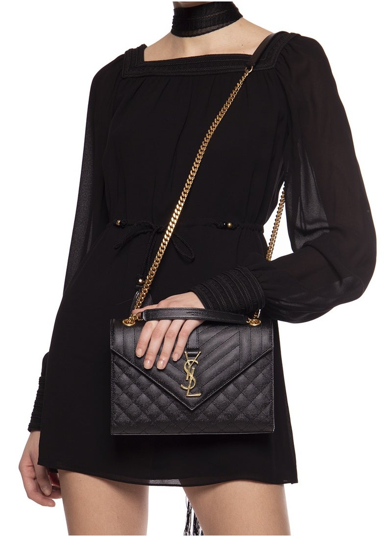 Medium Envelope Matelassé Shoulder Bag