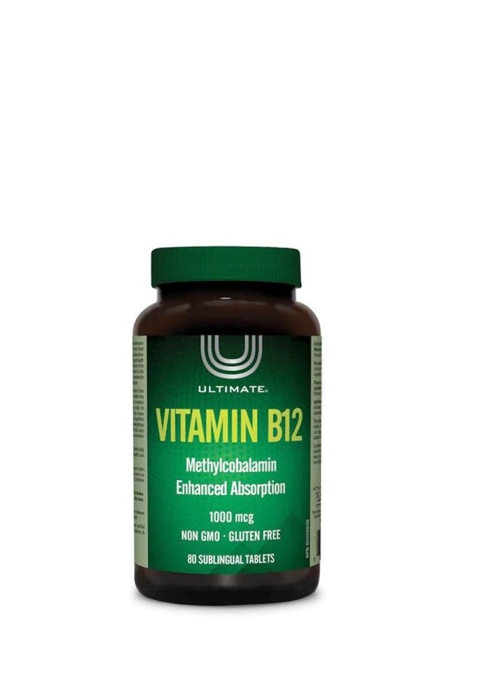 ULT VITAMIN B12 1000MCQ SUBLINGUAL TABLETS 80S