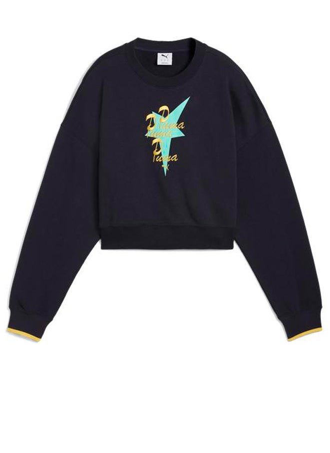 Road To Unity Graphic Oversized Sweatshirt