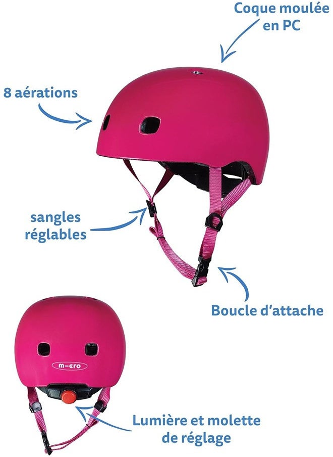 Micro Raspberry PC Kids Helmet (Small) | Kids Helmet | Kick Scooter Helmets | Sports Helmet for Kids | Helmet with Adjustable Straps | Riding Kids Helmet | Kids Safety | Helmet for Kids