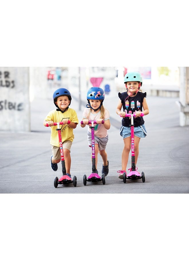 Micro Headphone Kids Helmet Pink (Medium) | Kids Helmet | Kick Scooter Helmets | Sports Helmet for Kids | Helmet with Adjustable Straps | Riding Kids Helmet | Kids Safety | Helmet for Kids