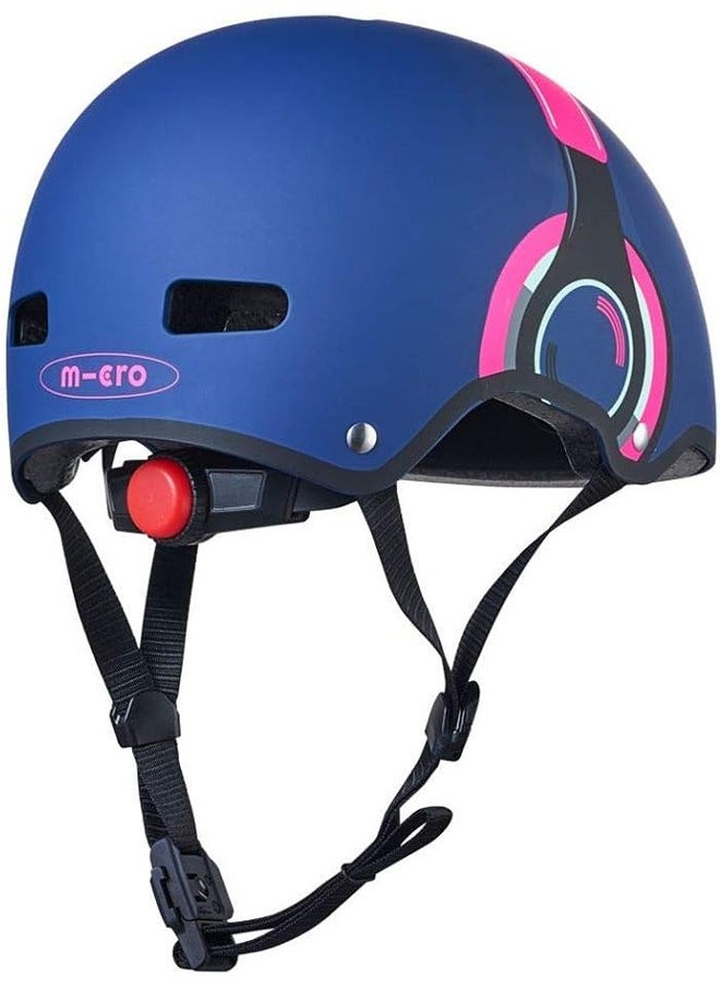 Micro Headphone Kids Helmet Pink (Medium) | Kids Helmet | Kick Scooter Helmets | Sports Helmet for Kids | Helmet with Adjustable Straps | Riding Kids Helmet | Kids Safety | Helmet for Kids