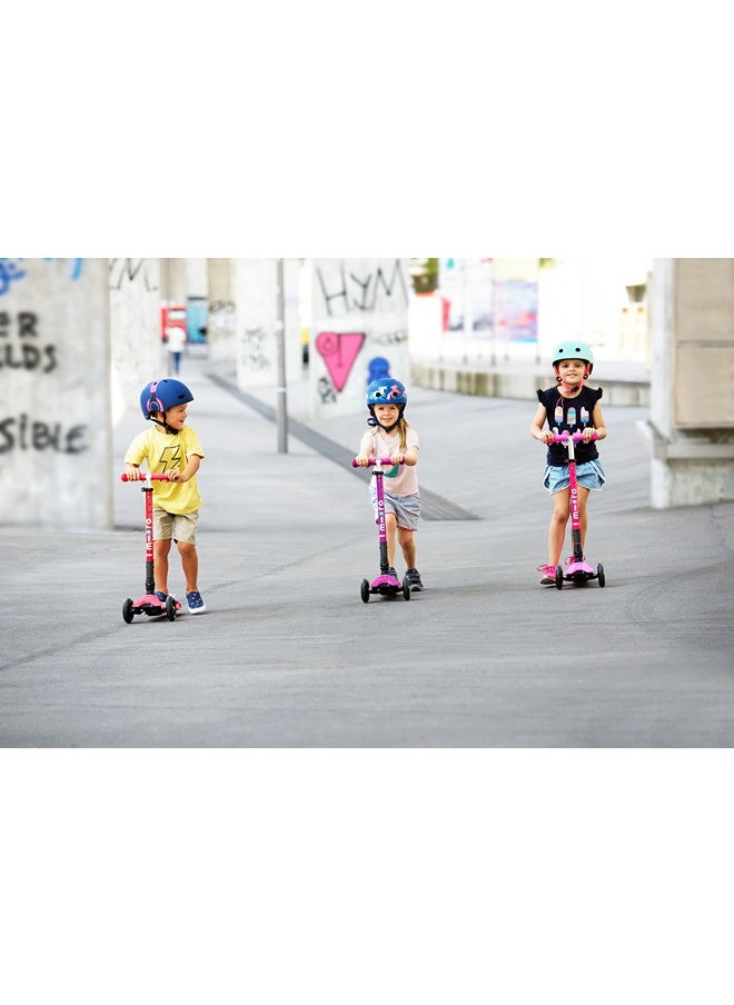 Micro Headphone Kids Helmet Pink (Medium) | Kids Helmet | Kick Scooter Helmets | Sports Helmet for Kids | Helmet with Adjustable Straps | Riding Kids Helmet | Kids Safety | Helmet for Kids