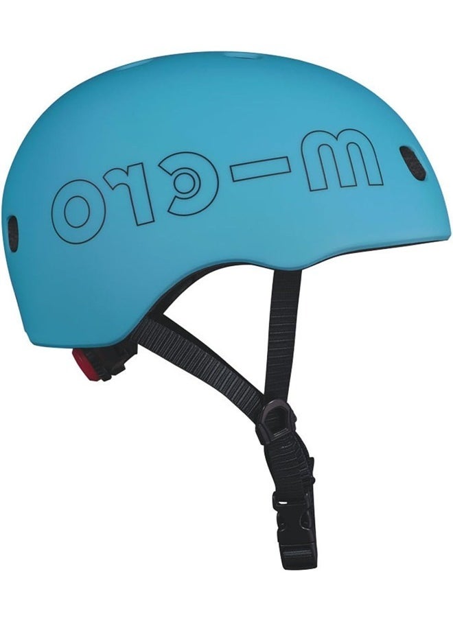 Micro Ocean Blue Kids Helmet Blue (Medium) | Kids Helmet | Kick Scooter Helmets | Sports Helmet for Kids | Helmet with Adjustable Straps | Riding Kids Helmet | Kids Safety | Helmet for Kids