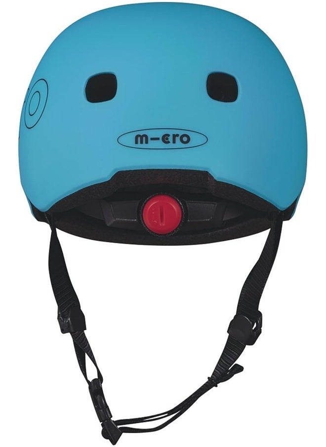 Micro Ocean Blue Kids Helmet Blue (Medium) | Kids Helmet | Kick Scooter Helmets | Sports Helmet for Kids | Helmet with Adjustable Straps | Riding Kids Helmet | Kids Safety | Helmet for Kids