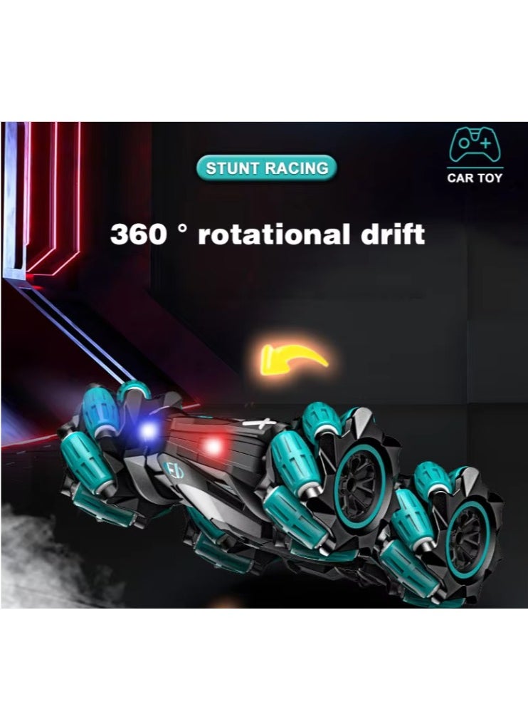 Rechargeable 360° Rotation Remote Control Car| Best Remote Control Drift Stunt Toy Car| Rechargeable Car for kids (Red colour)| Best RC toy car| Premium toy Car with  effect | Spray RC toy car| Off-
