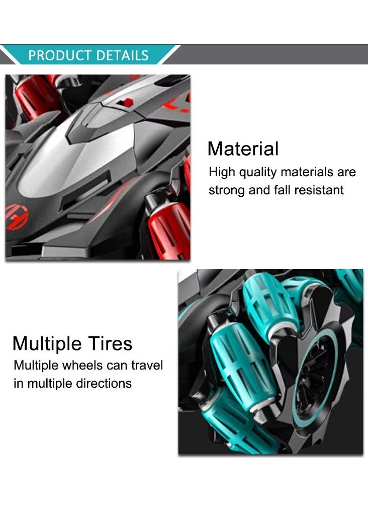 Rechargeable 360° Rotation Remote Control Car| Best Remote Control Drift Stunt Toy Car| Rechargeable Car for kids (Red colour)| Best RC toy car| Premium toy Car with  effect | Spray RC toy car| Off-