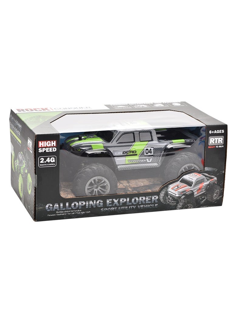 Powerful Rechargeable Off Road Truck | 4*4 RC Car 2.4G (Green)| Monster Truck| Best Remote Truck | RC truck
