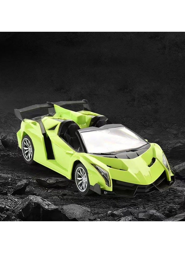 Rechargeable RC Racing Toy Car (Green) Replica model Premium Quality Convertible