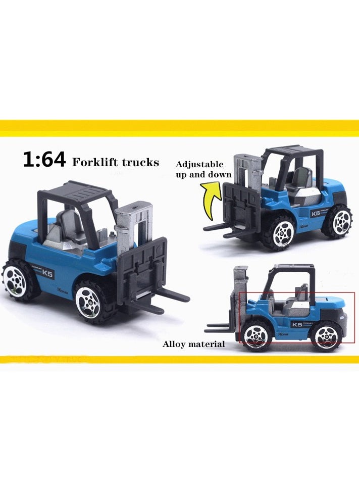 6-Pieces Set Durable Die-Cast Metal Alloy Engineering Vehicle Machine Toys Children Construction Vehicle Toy Vehicle