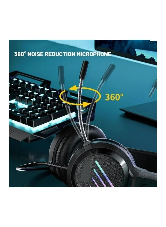 Celebrat GM-2 Wired Gaming Headset with High-Quality Sound Adjustable Headband and Built-in Microphone