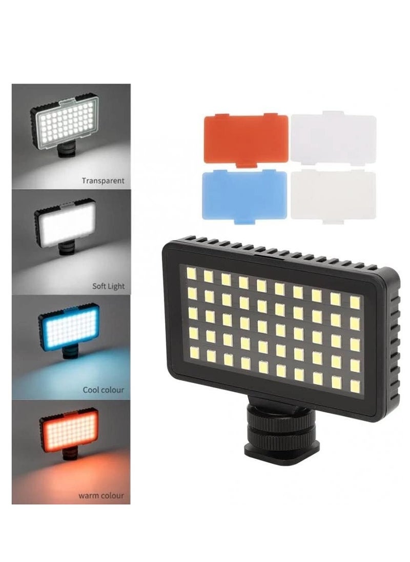 TELESIN photo studio GP-VSS-001 Vlog Cage Extension Frame LED Light Mini Microphone Vlog Kit for Gopro 7/6/5 Sports Cam DSLR Vlog Accessories Kit for GoPro 7/6/5 Black