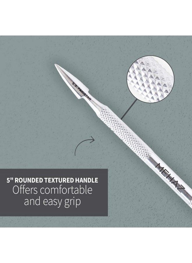 Stainles Steel Maniprep Cuticle Pusher & Cleaner 5