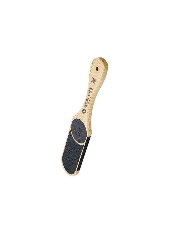 Multi Grit Wooden Pedicure Foot File Threesided Abrasive (6080100120 Grit) Staleks Beauty&Care Abc 103