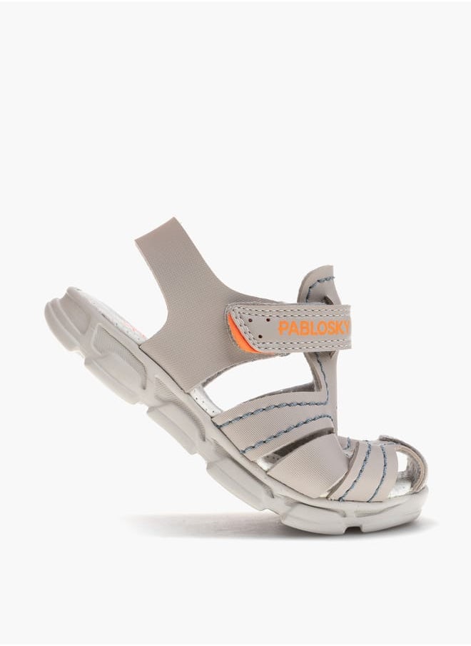 Boys Strap Sandals With Hook And Loop Closure