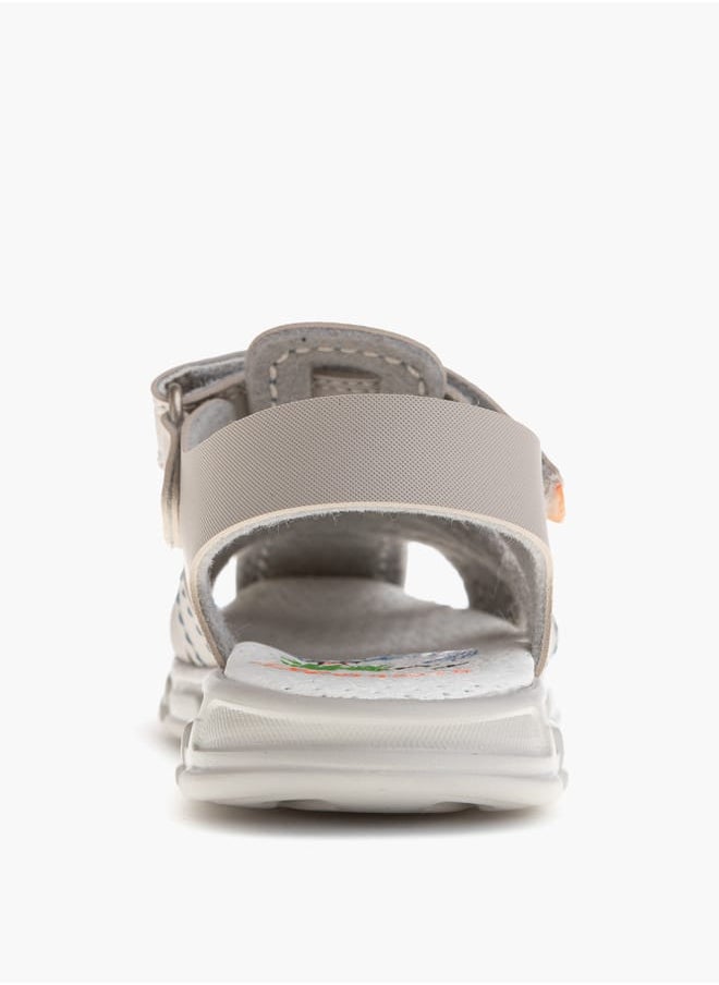 Boys Strap Sandals With Hook And Loop Closure