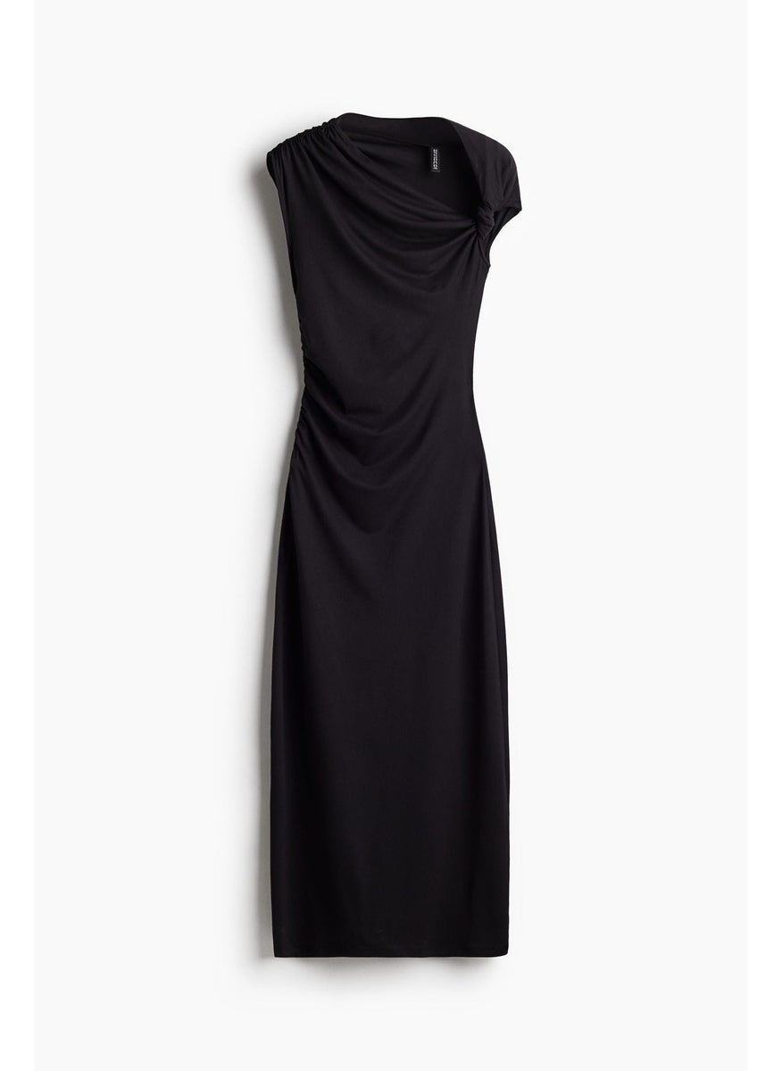 Twist-Detail One-Shoulder Dress