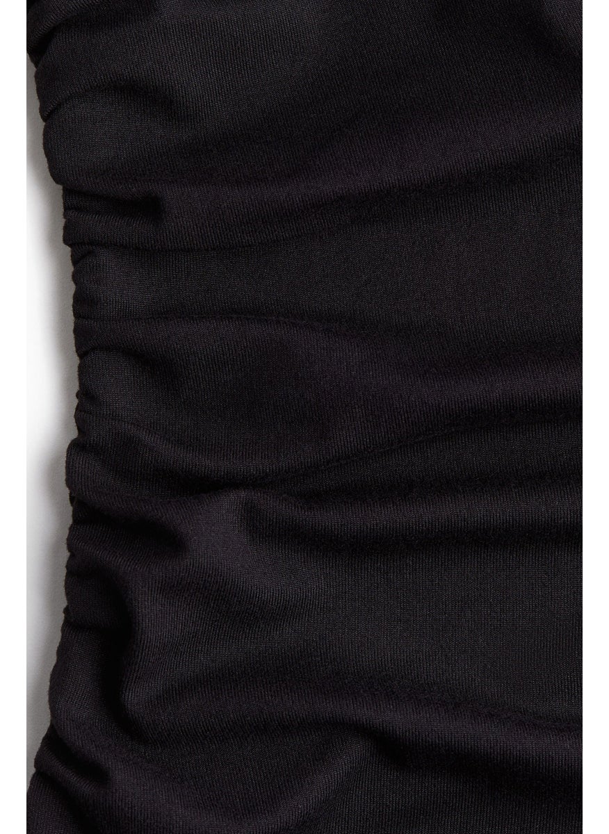 Twist-Detail One-Shoulder Dress