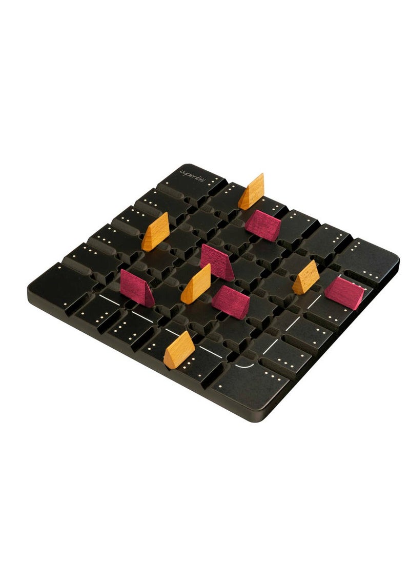 Squadro Mini Base Game - Strategy Game - Gigamic - For Ages 8+ - Original - Small Compact Size - Travel Edition