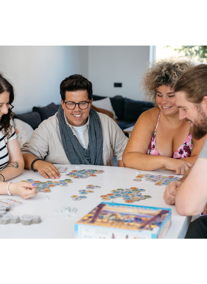 Akropolis Board Game | Official Version | English And Arabic Language | Strategy Game for Teens and Adults | City-Building Game with 3D Tiles | Ages 8+ | for 2 to 4 Players
