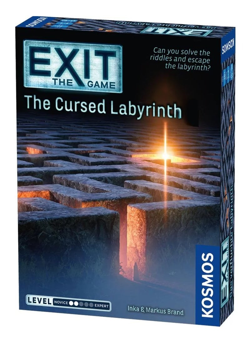 Exit: The Cursed Labyrinth - Thames & Kosmos - Escape The Room in a Box - Co-op Game - 1 Player +