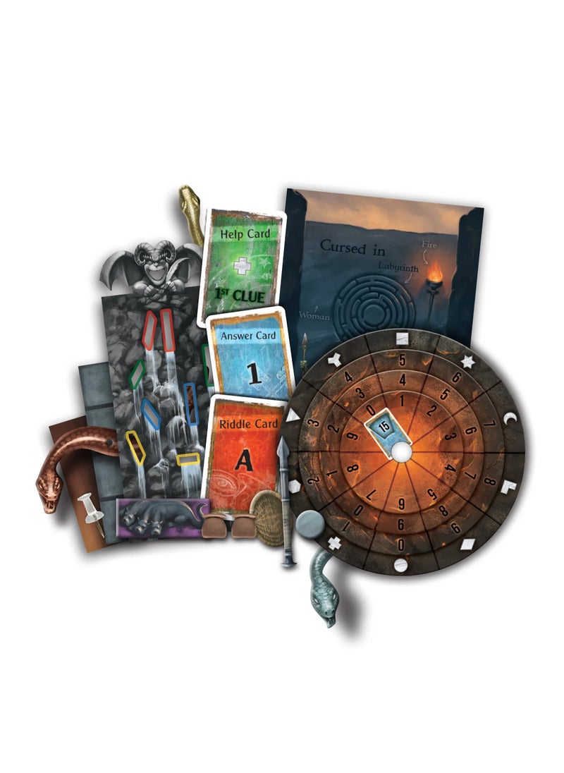 Exit: The Cursed Labyrinth - Thames & Kosmos - Escape The Room in a Box - Co-op Game - 1 Player +