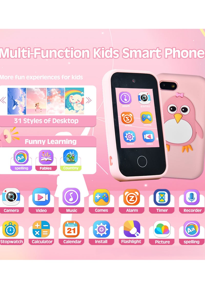 Kids Smart Phone Gifts Toys for Girls Boys aged 3-8, Toddler Learning Toys with Unicorn Educational Games