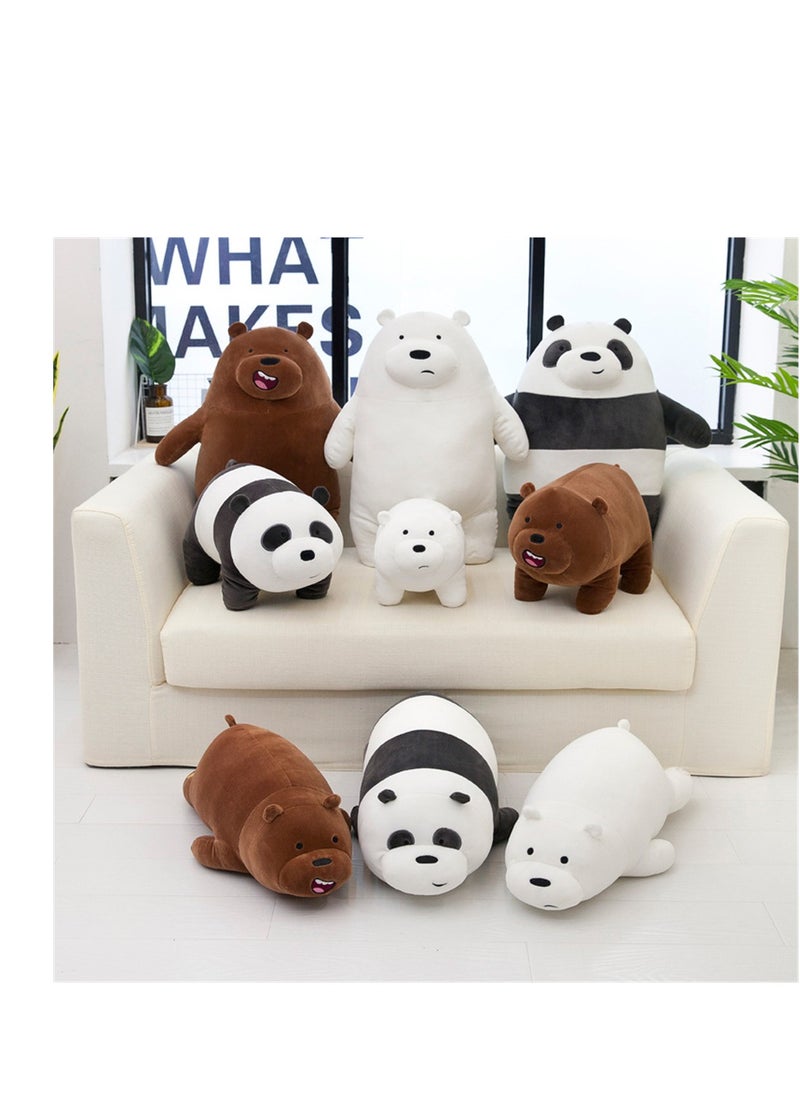 Cute Large Lying Panda Plush Toy Soft Stuffed Animal Gift for Kids Ideal for Birthdays and Naptime