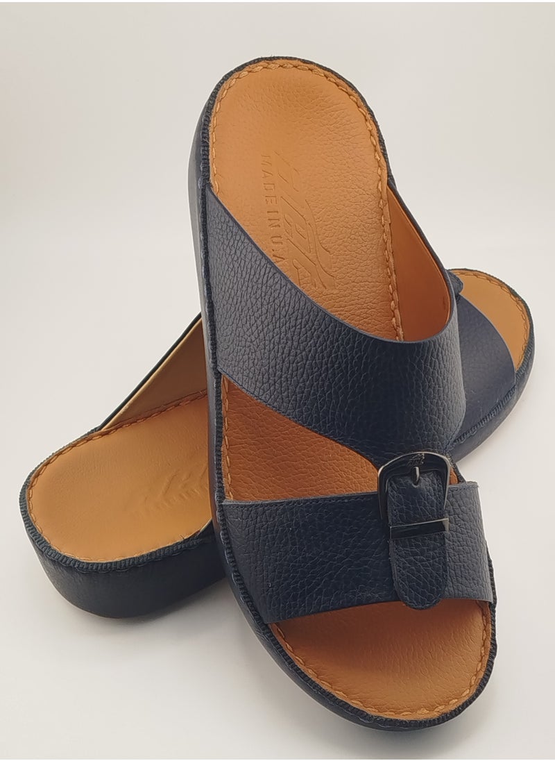 Premium Handmade Arabic Sandal | Pure Leather & PU Sole | Authentic Craftsmanship