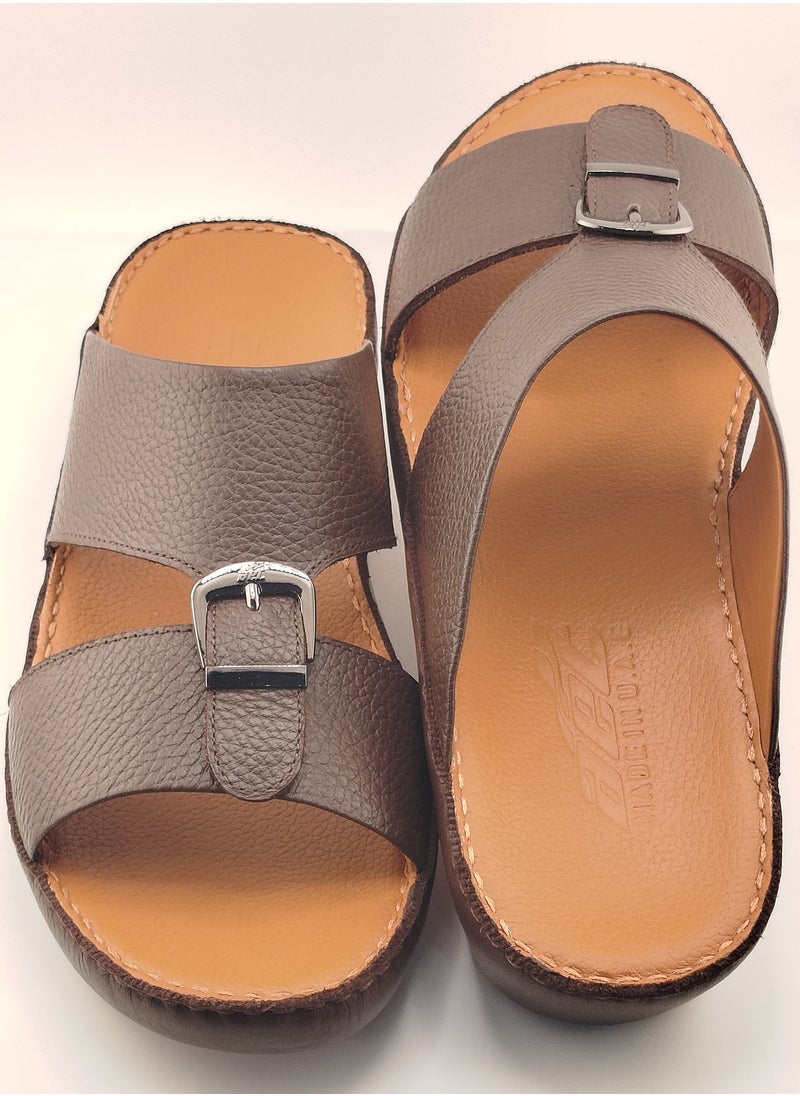 Premium Handmade Arabic Sandal | Pure Leather & PU Sole | Authentic Craftsmanship