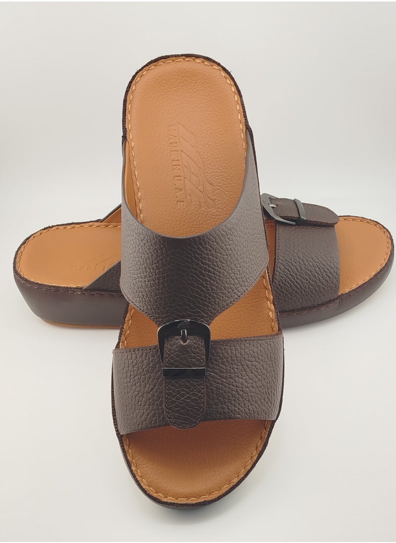 Premium Handmade Arabic Sandal | Pure Leather & PU Sole | Authentic Craftsmanship