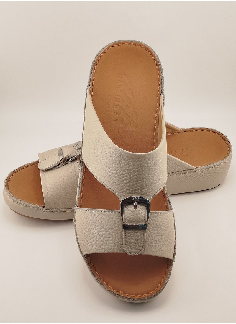 Premium Handmade Arabic Sandal | Pure Leather & PU Sole | Authentic Craftsmanship
