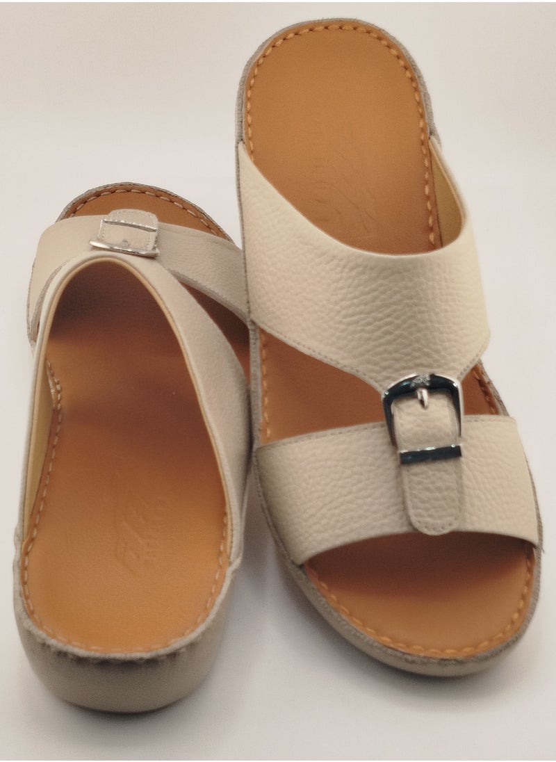 Premium Handmade Arabic Sandal | Pure Leather & PU Sole | Authentic Craftsmanship