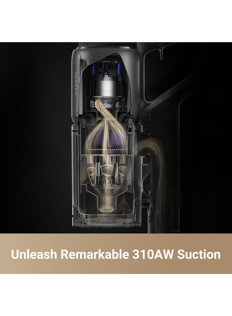 Dreame Z30 Cordless Stick Vacuum, 30000pa Suction, High-speed Motor, 855W, 90min Maximum Cleaning Time, HEPA H14 Filtration, Dust Reveal Technology, Pet Deshedding Tool, Multi-surface Vaccuming, Dirt Detection, Auto Suction Adjustment, Z30 black 440 W Z30 black