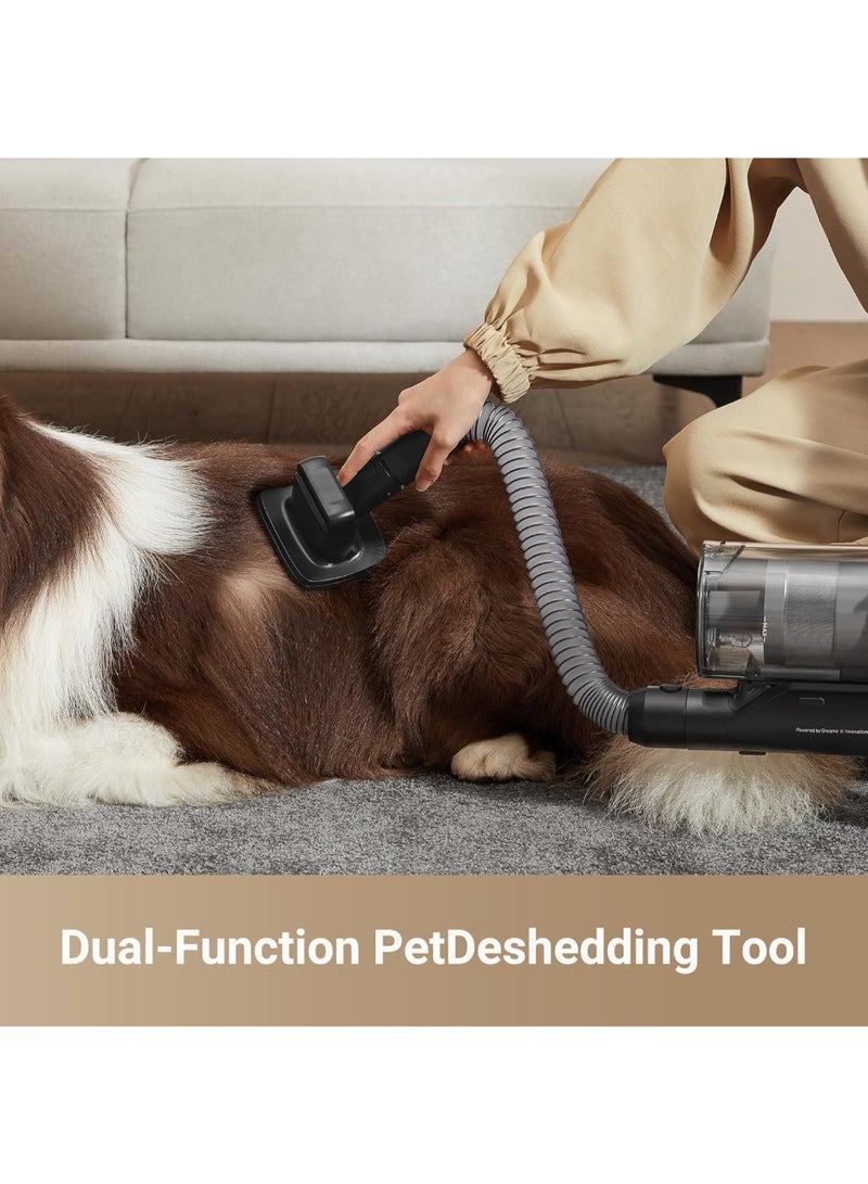 Dreame Z30 Cordless Stick Vacuum, 30000pa Suction, High-speed Motor, 855W, 90min Maximum Cleaning Time, HEPA H14 Filtration, Dust Reveal Technology, Pet Deshedding Tool, Multi-surface Vaccuming, Dirt Detection, Auto Suction Adjustment, Z30 black 440 W Z30 black