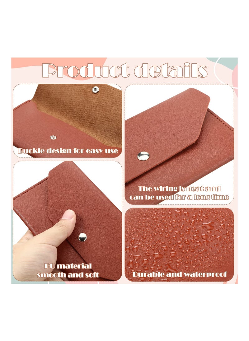 6 Pack PU Leather Cash Envelopes - Reusable Budgeting Wallets for Organizing Money, Perfect for Gifts, Weddings, Graduations, Birthdays, and Holidays for Women and Girls.