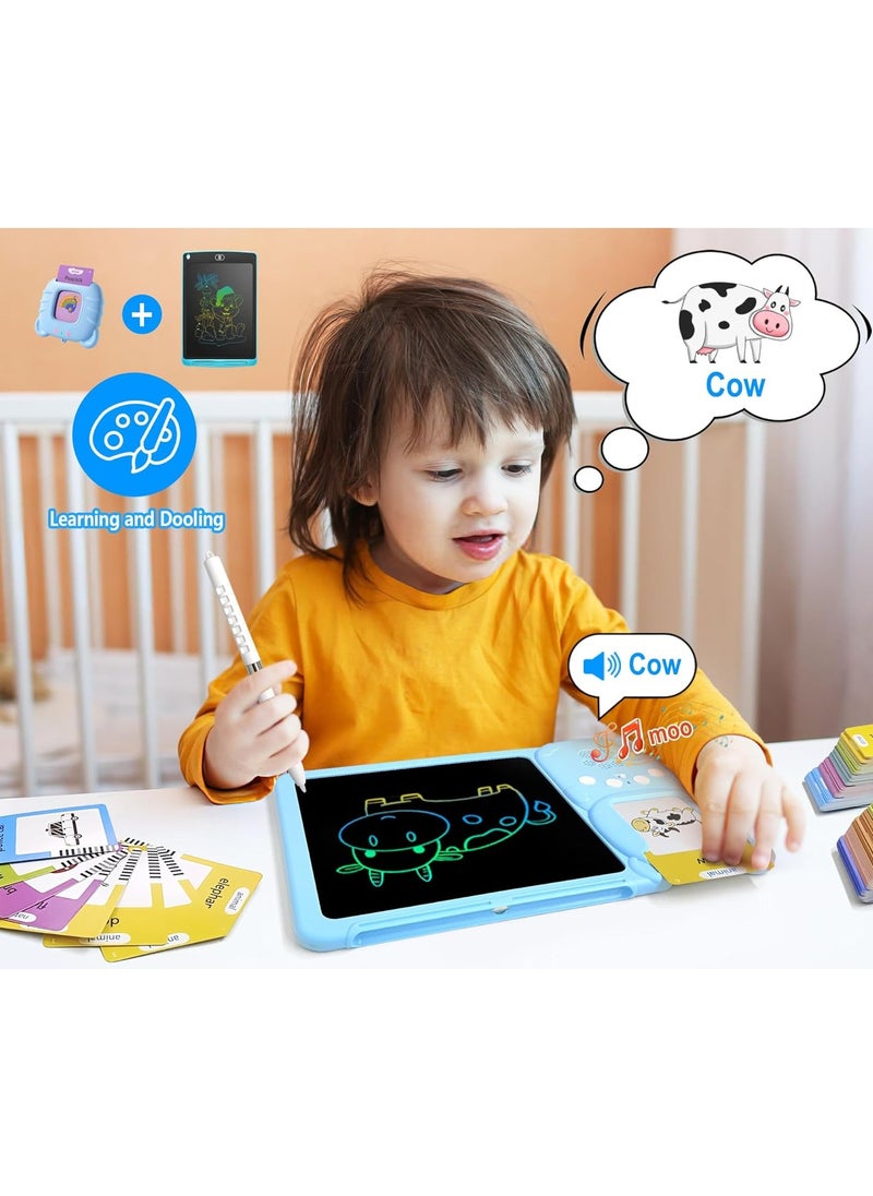 Arabic Writing Tablet u0026 FlashCards Learning Toys(3-12 Years), The Arabic Writing Tablet, 255PCS Audible Flashcards Educational Arabic Talking Toys with 510 Words (510 Words - Blue Tablet)