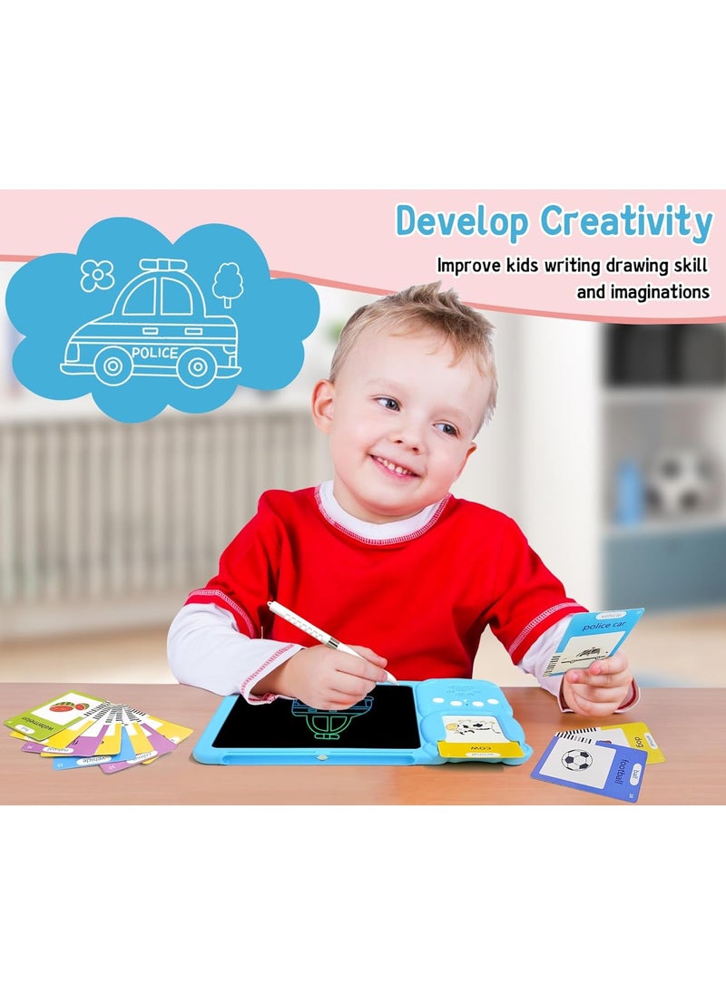 Arabic Writing Tablet u0026 FlashCards Learning Toys(3-12 Years), The Arabic Writing Tablet, 255PCS Audible Flashcards Educational Arabic Talking Toys with 510 Words (510 Words - Blue Tablet)
