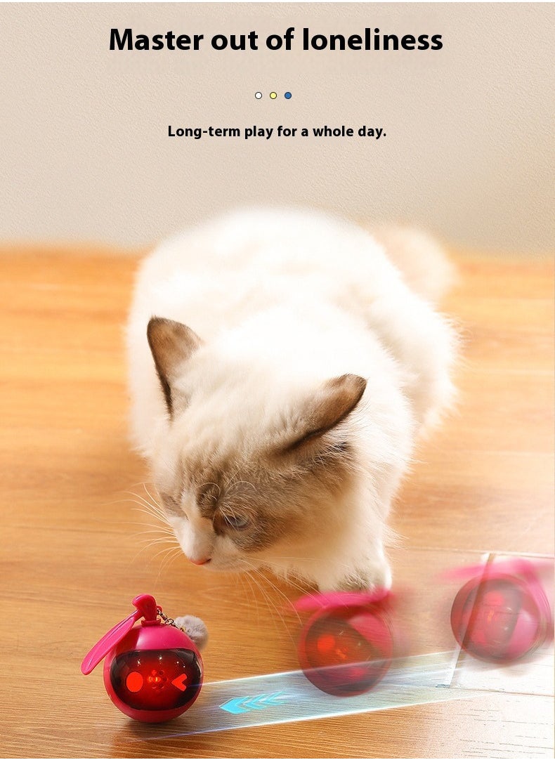 Interactive Cat Toy for kids to Play with Cats, Self-Rolling Cat Ball Toy, USB Rechargeable