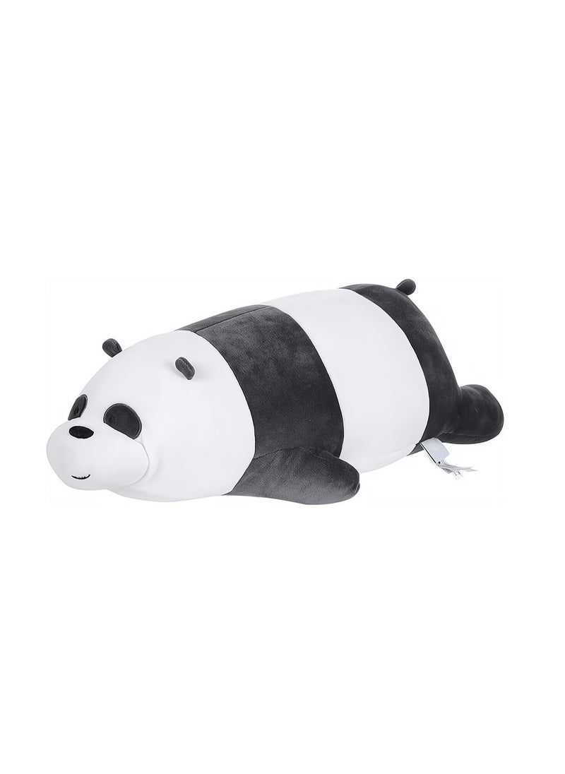 Adroable Soft Large Lying Panda Plush Toy Stuffed Animal for Kids Birthday Gift Nap Pillow 1 Piece