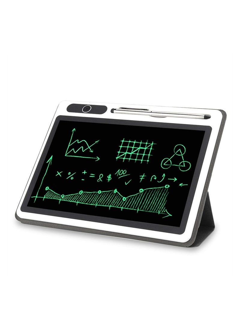 10 Inch Colorful LCD Writing Tablet for Kids with Faux Leather Case Perfect for Learning Notes and Creative Drawing