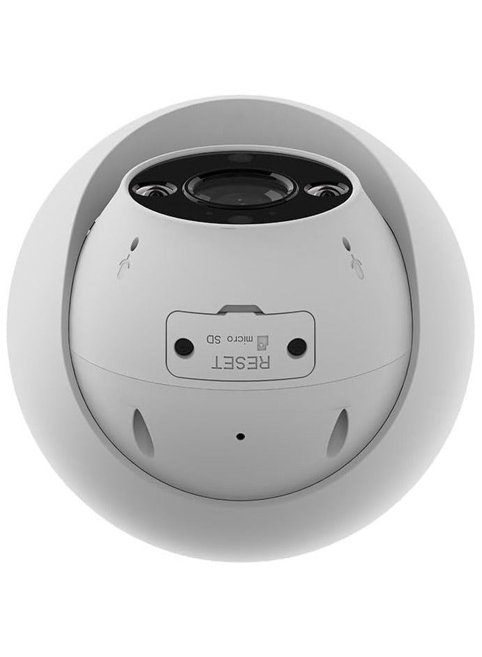 EZVIZ H4 2K Wi-Fi Smart Home Camera, AI-Powered Human / Vehicle Shape Detection, Active Defense with Siren and Strobe Light, Color Night Vision, Two-Way Calling, IP67 | CS-H4