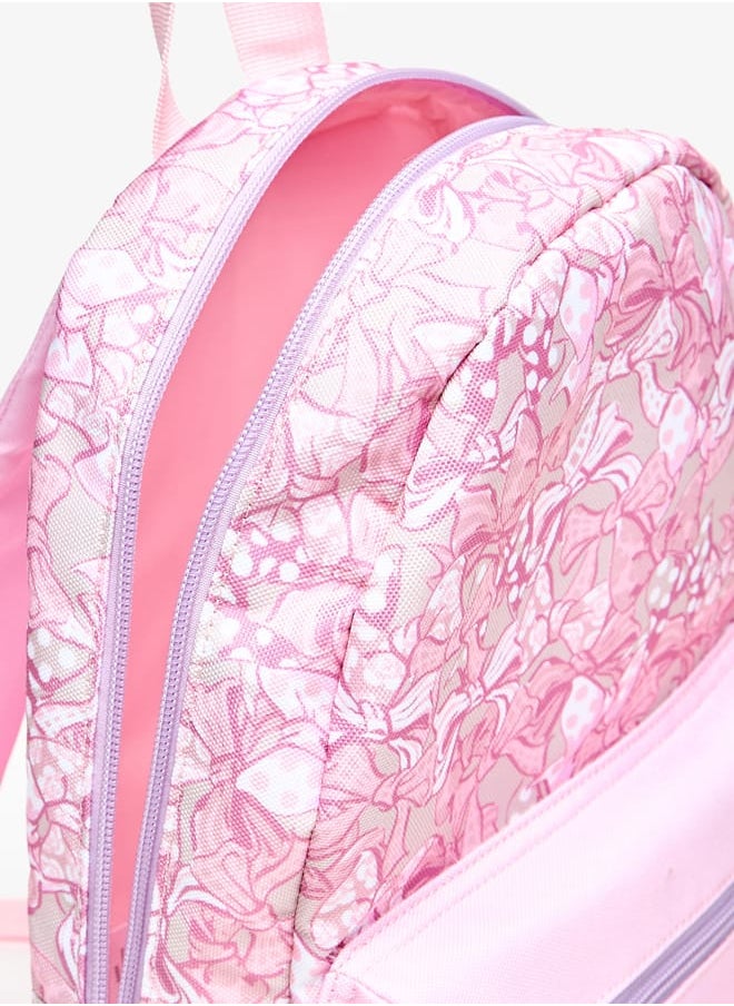 Girls Marie Print Backpack with Adjustable Straps and Zip Closure