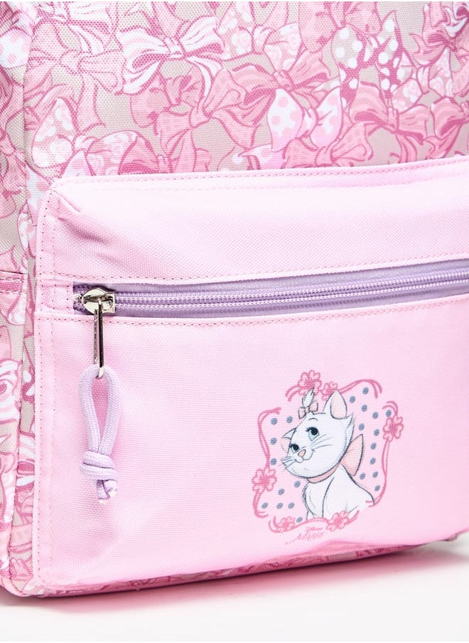 Girls Marie Print Backpack with Adjustable Straps and Zip Closure
