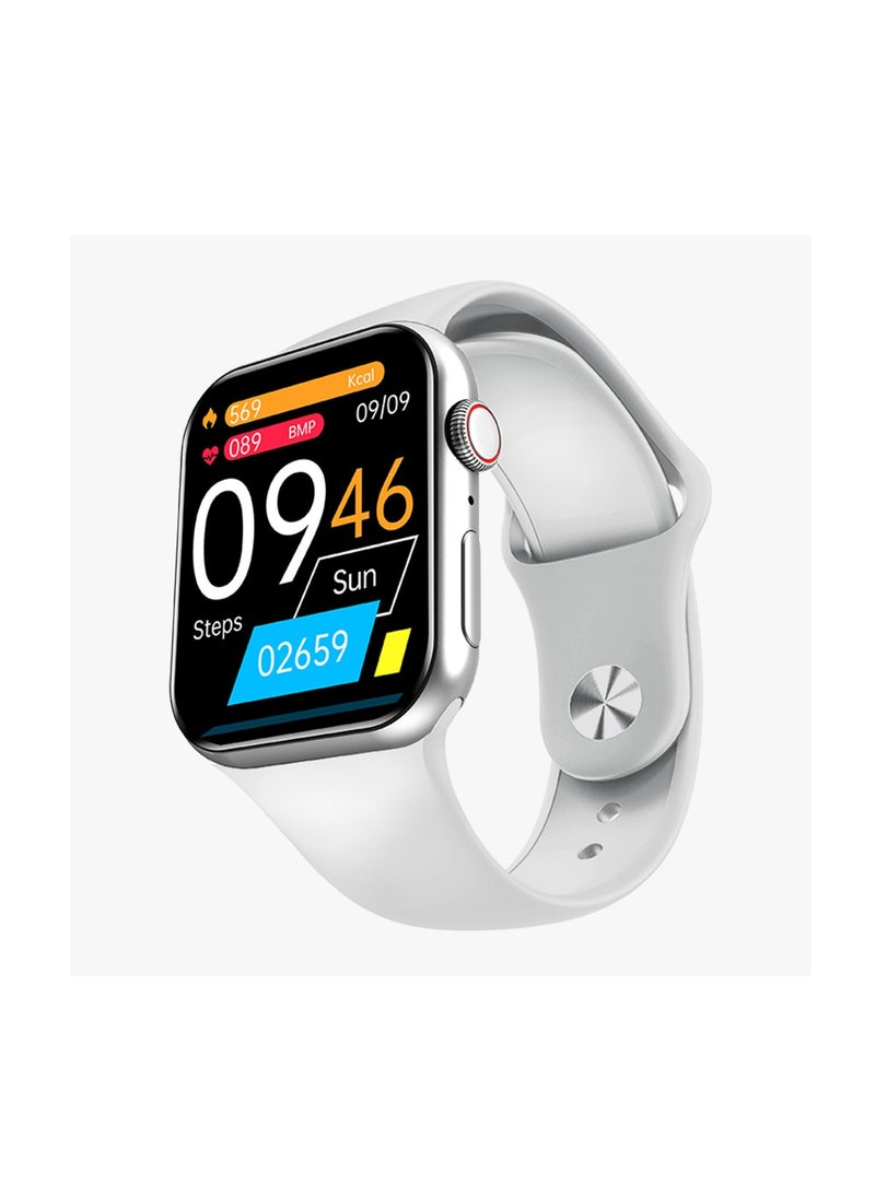 Active Pro Smart Watch IPS 2.02' HD, Full Square Display, IP68 Waterproof, Sport Mode, Wireless charging 230mAh 10 Days Days Standby Time Compatible With iPhone / Android, Silver