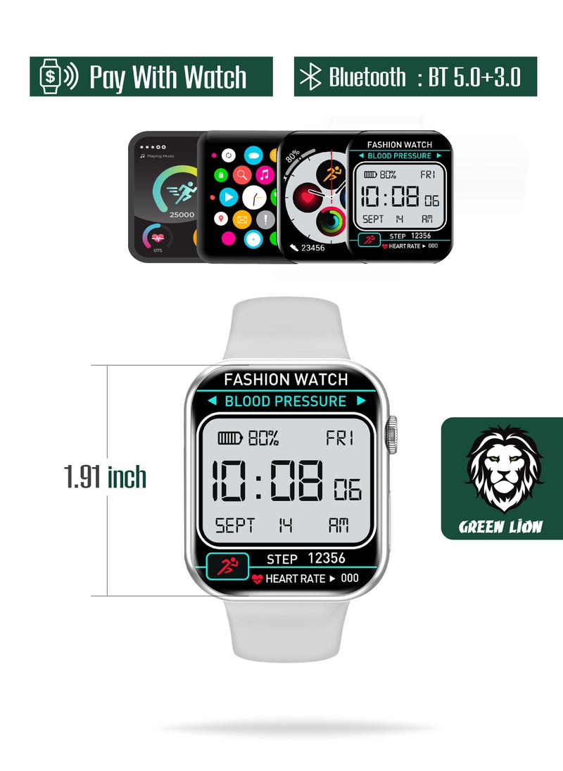 Active Pro Smart Watch IPS 2.02' HD, Full Square Display, IP68 Waterproof, Sport Mode, Wireless charging 230mAh 10 Days Days Standby Time Compatible With iPhone / Android, Silver